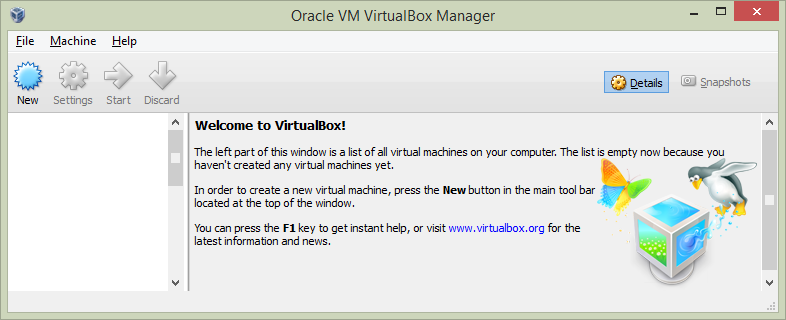 Virtualbox installatie